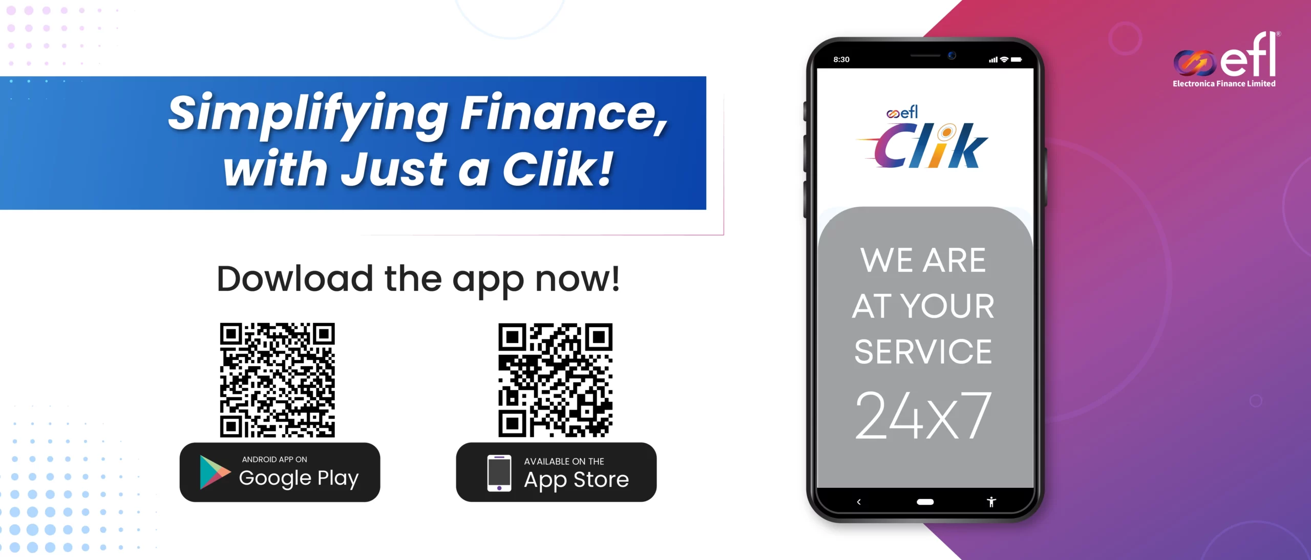 Revolutionising Financial Services: Introducing EFL Clik by Electronica Finance Limited 